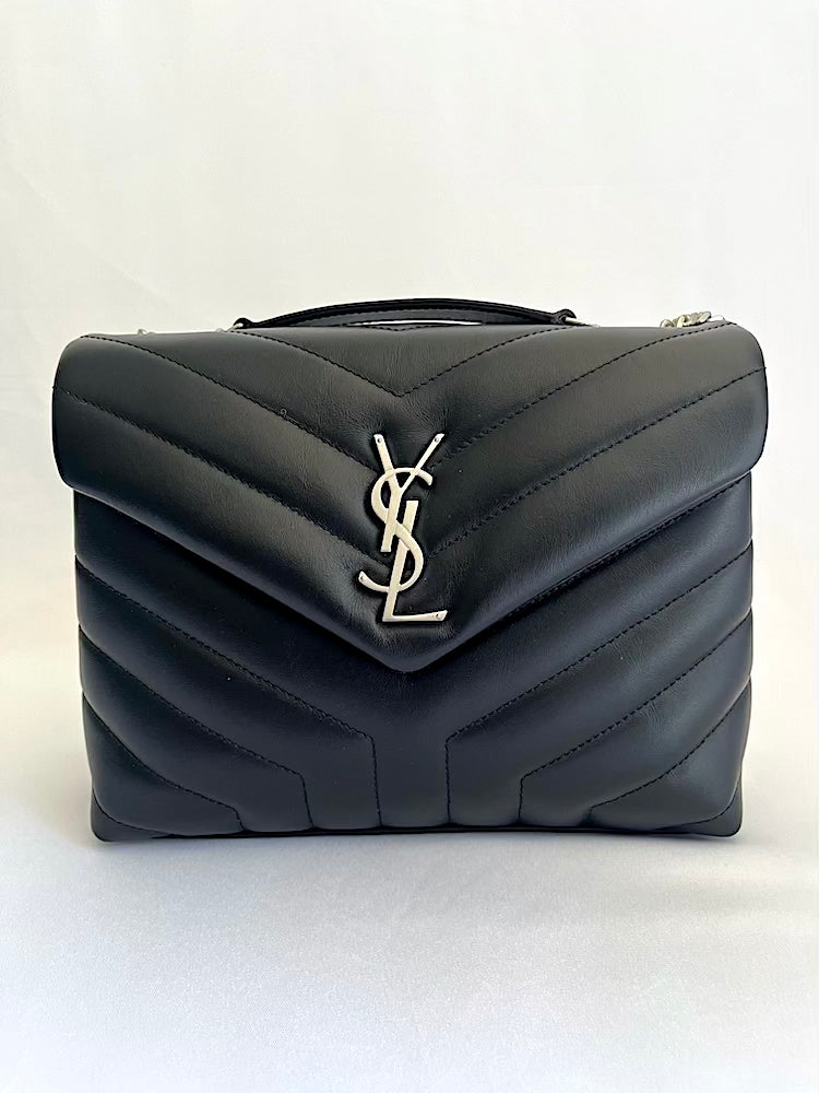 New Saint Laurent Small Lou Lou bag in Black with Silver Hardware