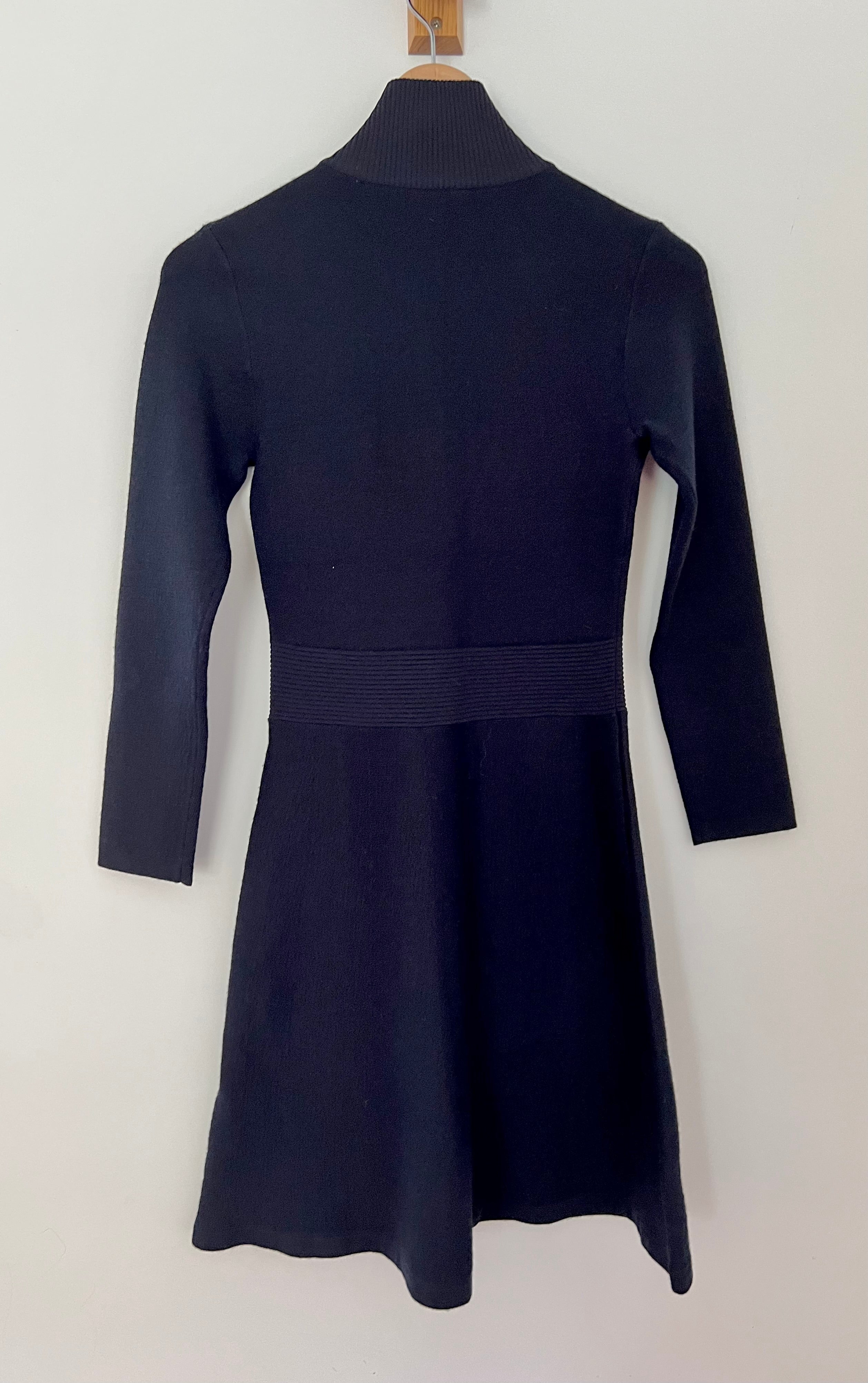 Sandro black knit sales dress