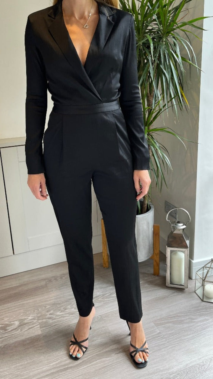 Alice+Olivia Black Jumpsuit: brand new with tag still attached