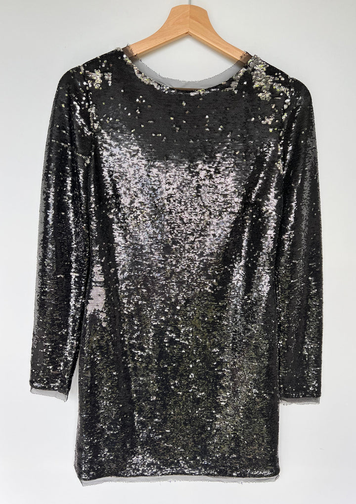 Rachel Zoe Long Sleeve Sequin Dress