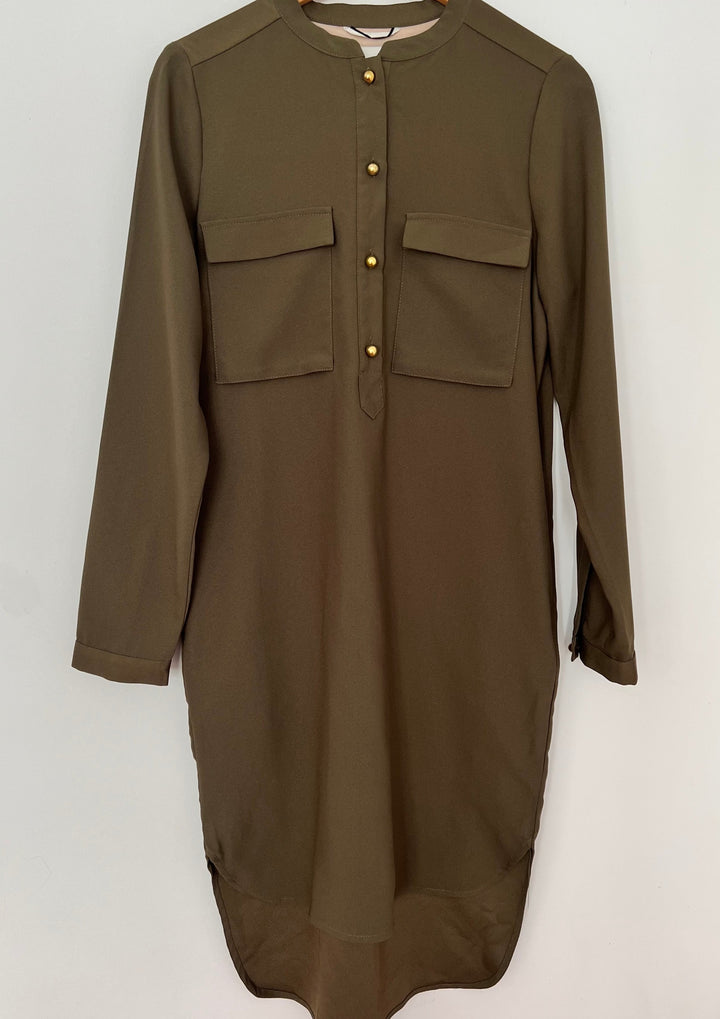 Day Birger et Mikkelsen Khaki Shirt dress