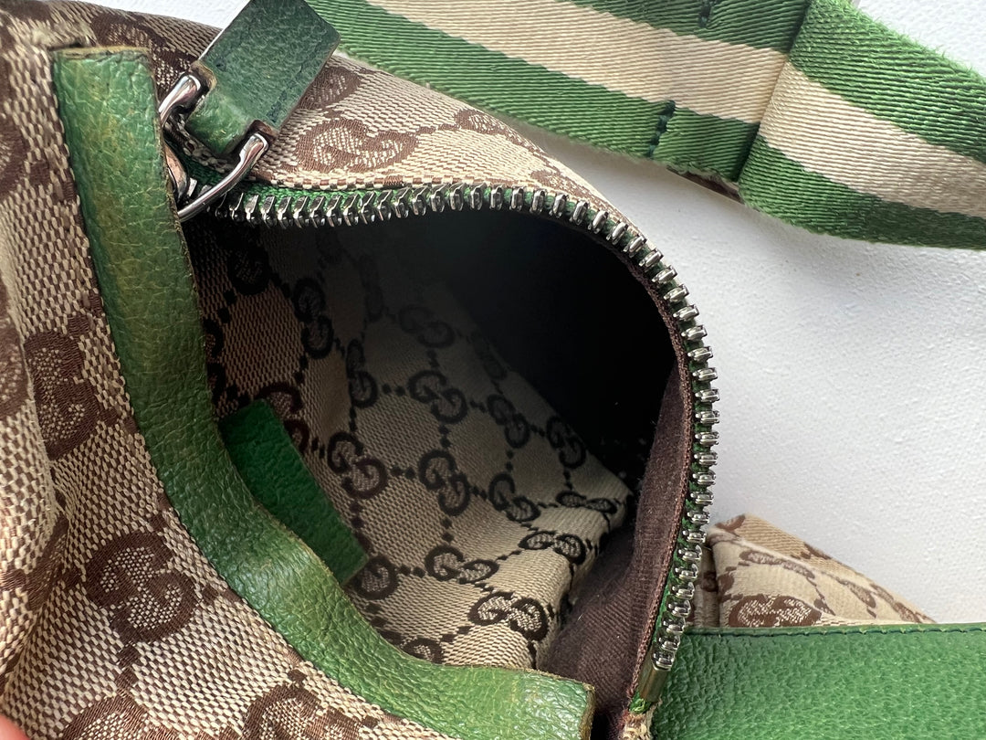 Gucci GG Canvas Green Waist bag