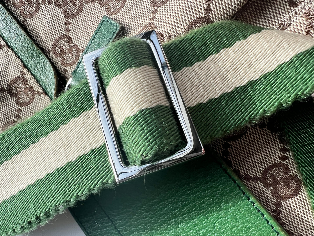 Gucci GG Canvas Green Waist bag