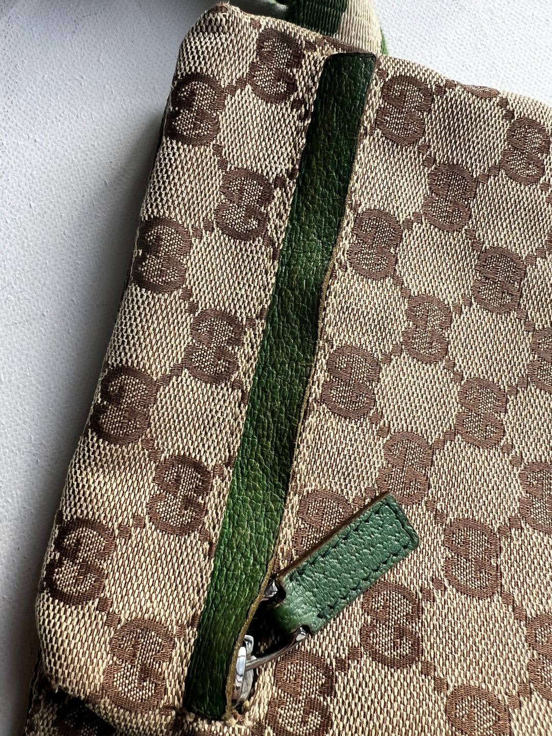 Gucci GG Canvas Green Waist bag