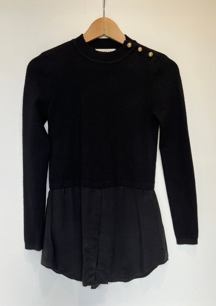 Sandro Black Sweater Size 8