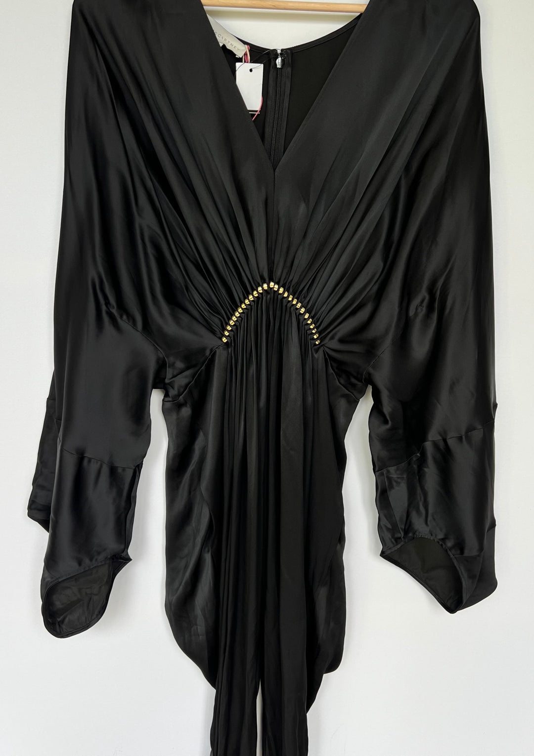 Stella McCartney Black Drape Jumpsuit: new with tag still attached