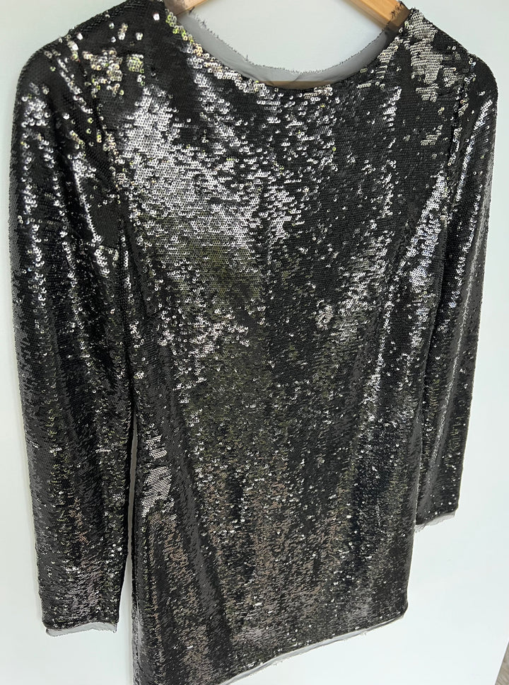 Rachel Zoe Long Sleeve Sequin Dress