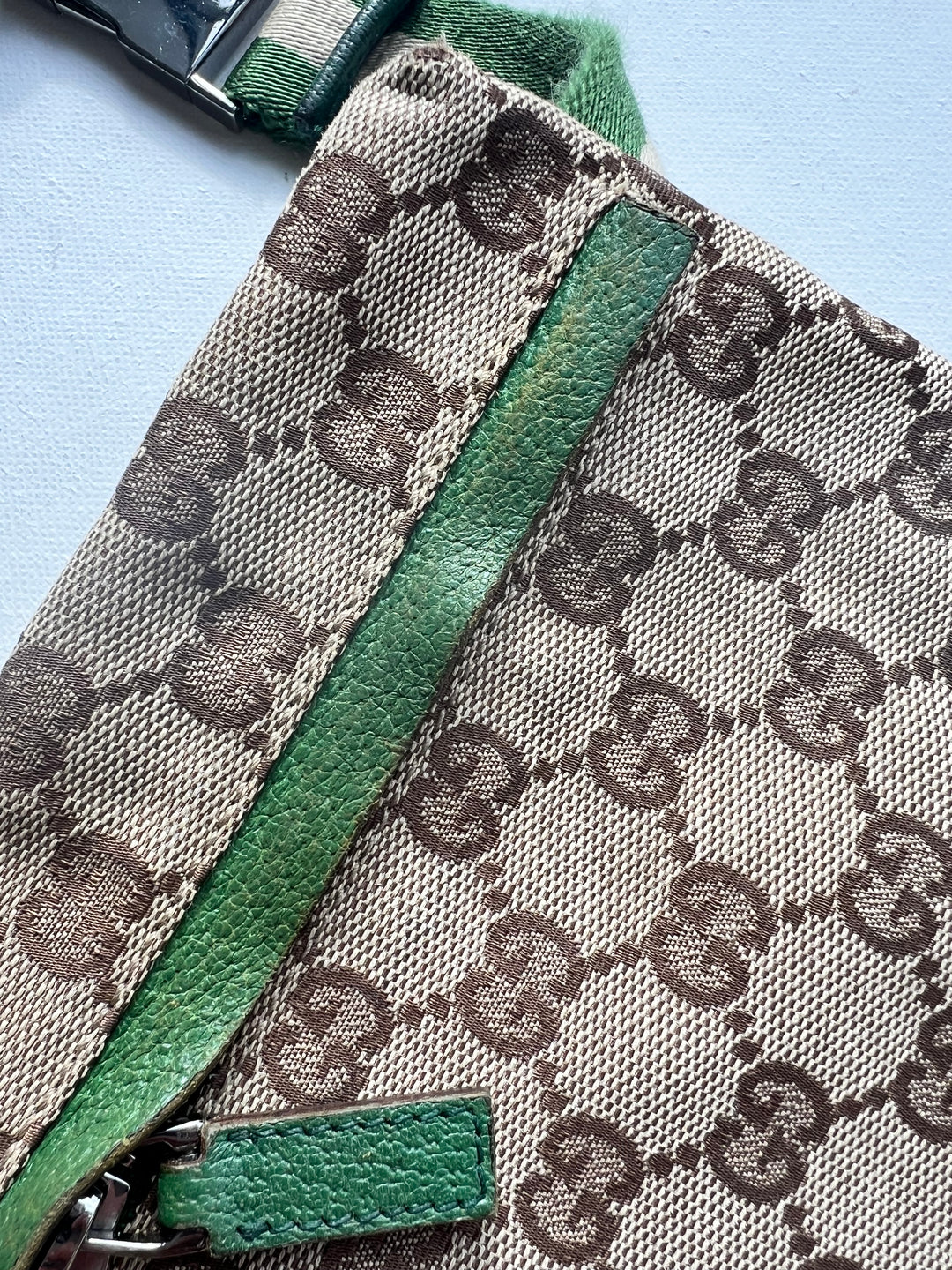 Gucci GG Canvas Green Waist bag