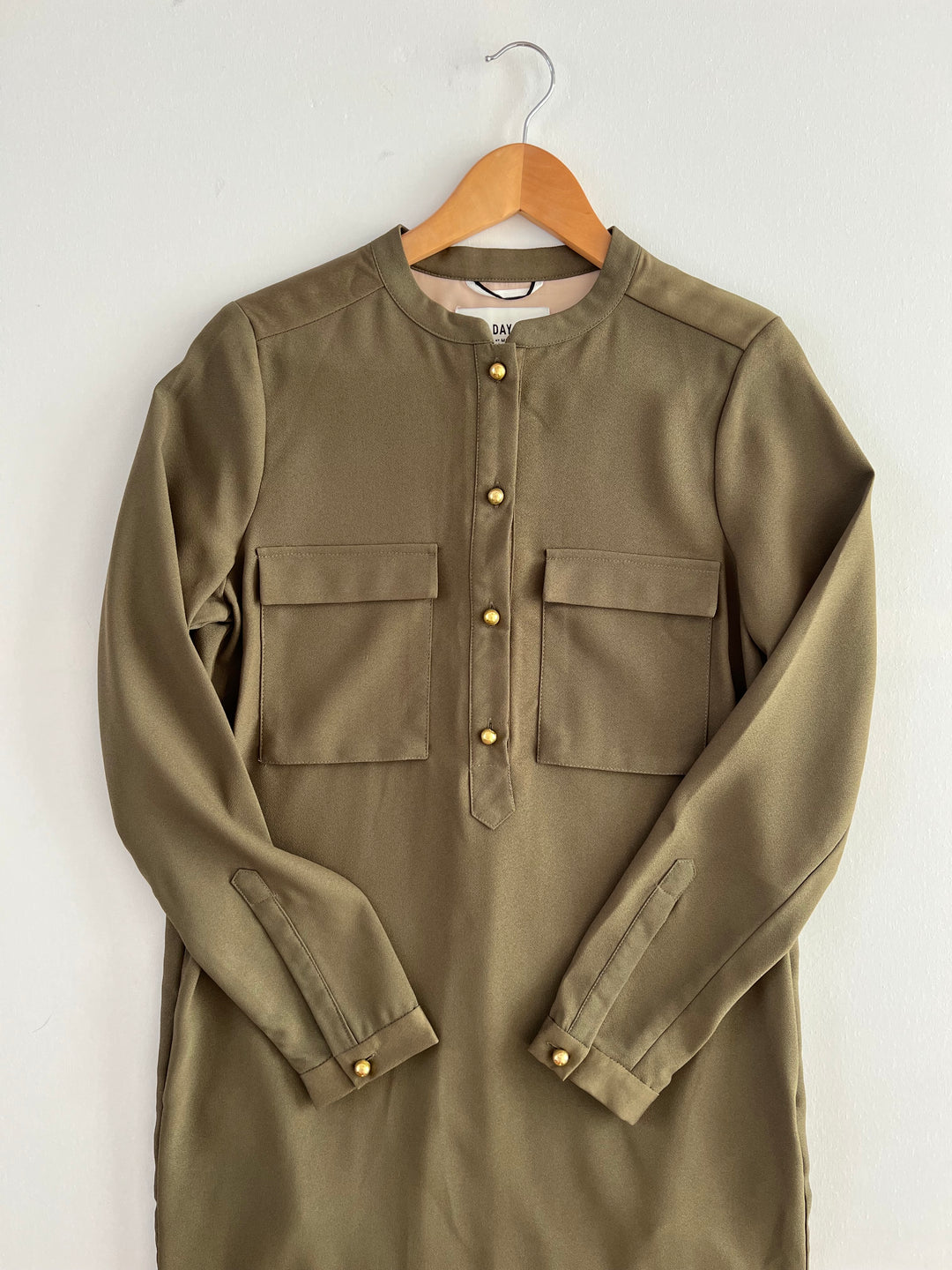 Day Birger et Mikkelsen Khaki Shirt dress