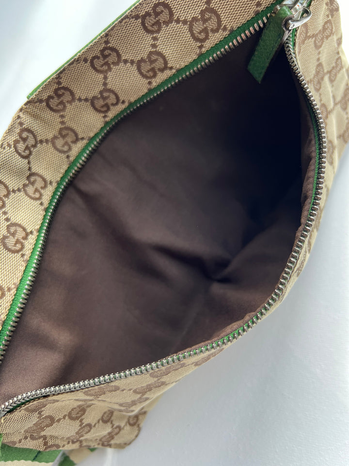 Gucci GG Canvas Green Waist bag