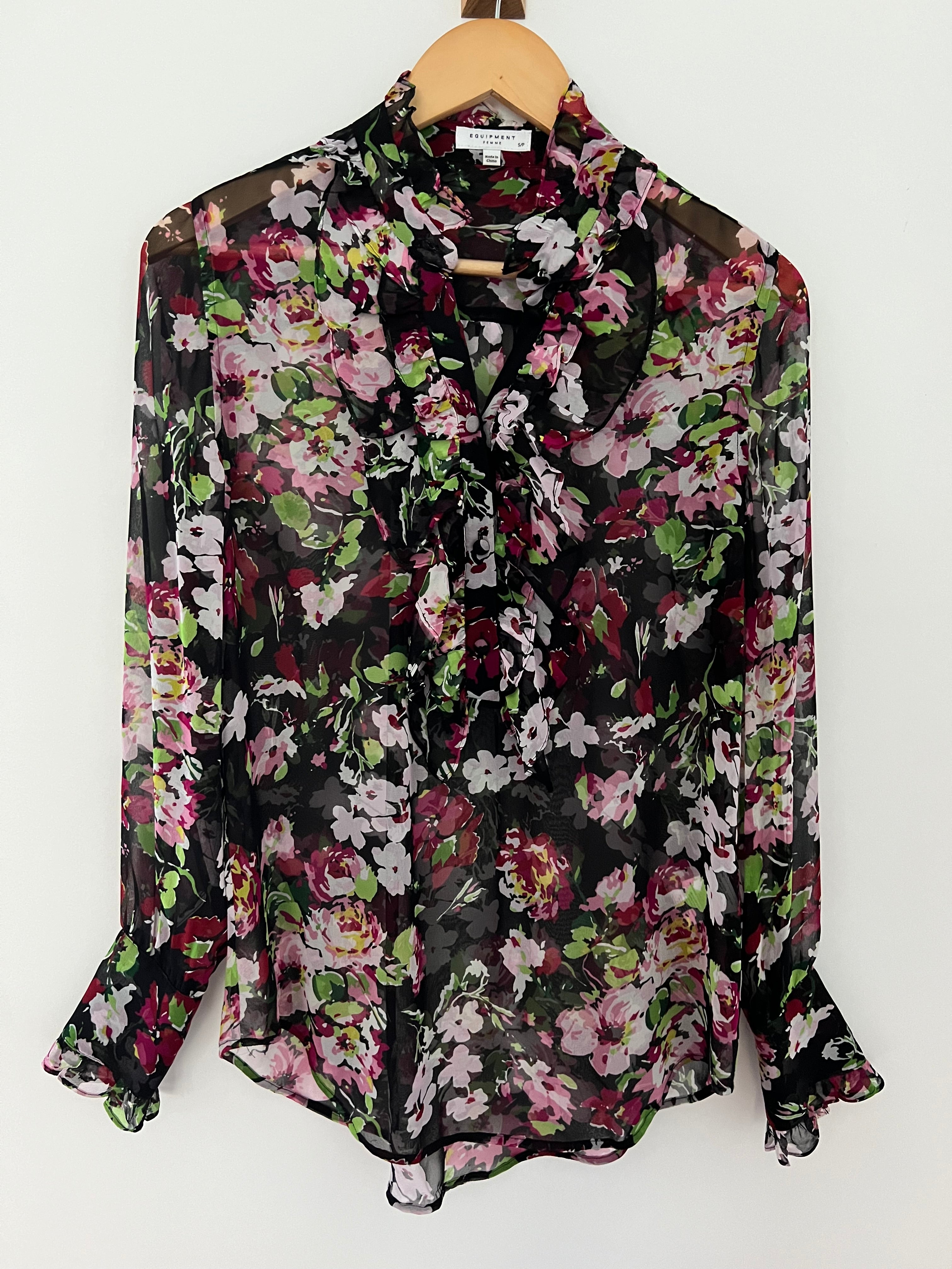 Equipment on sale floral blouse