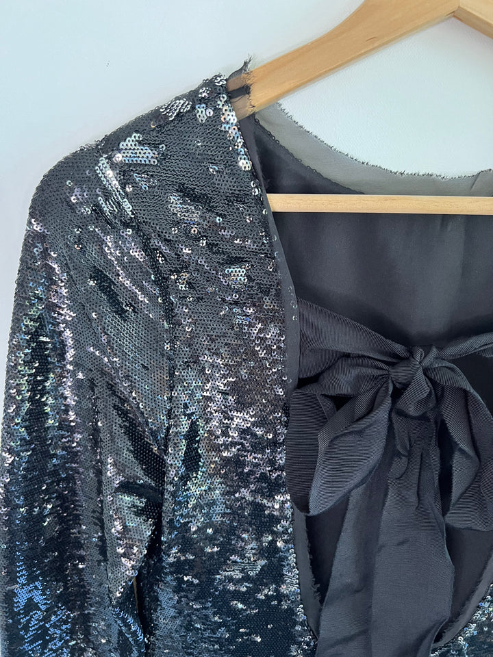 Rachel Zoe Long Sleeve Sequin Dress