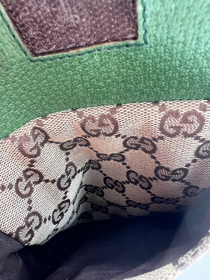 Gucci GG Canvas Green Waist bag