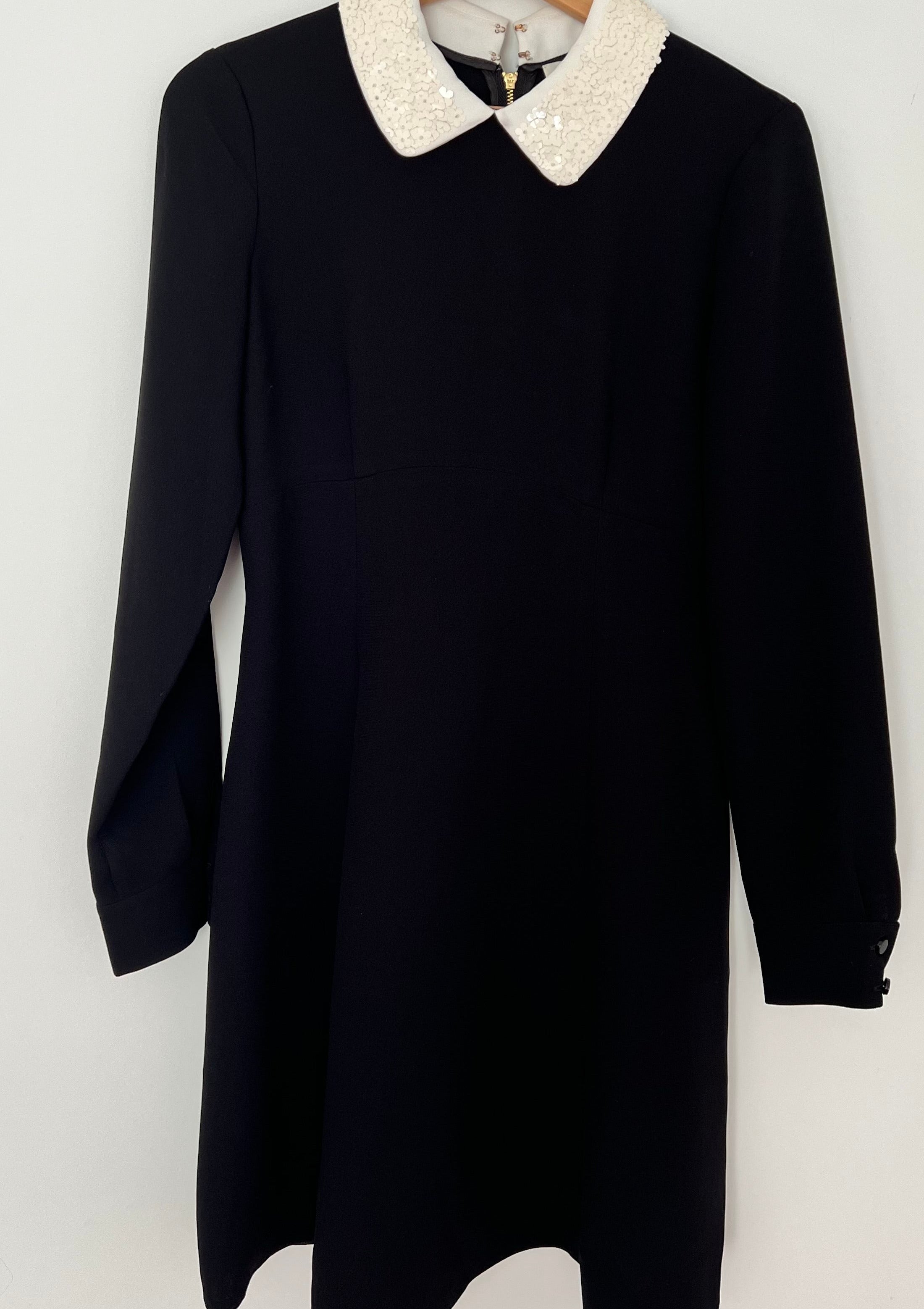 Black hotsell collar dress