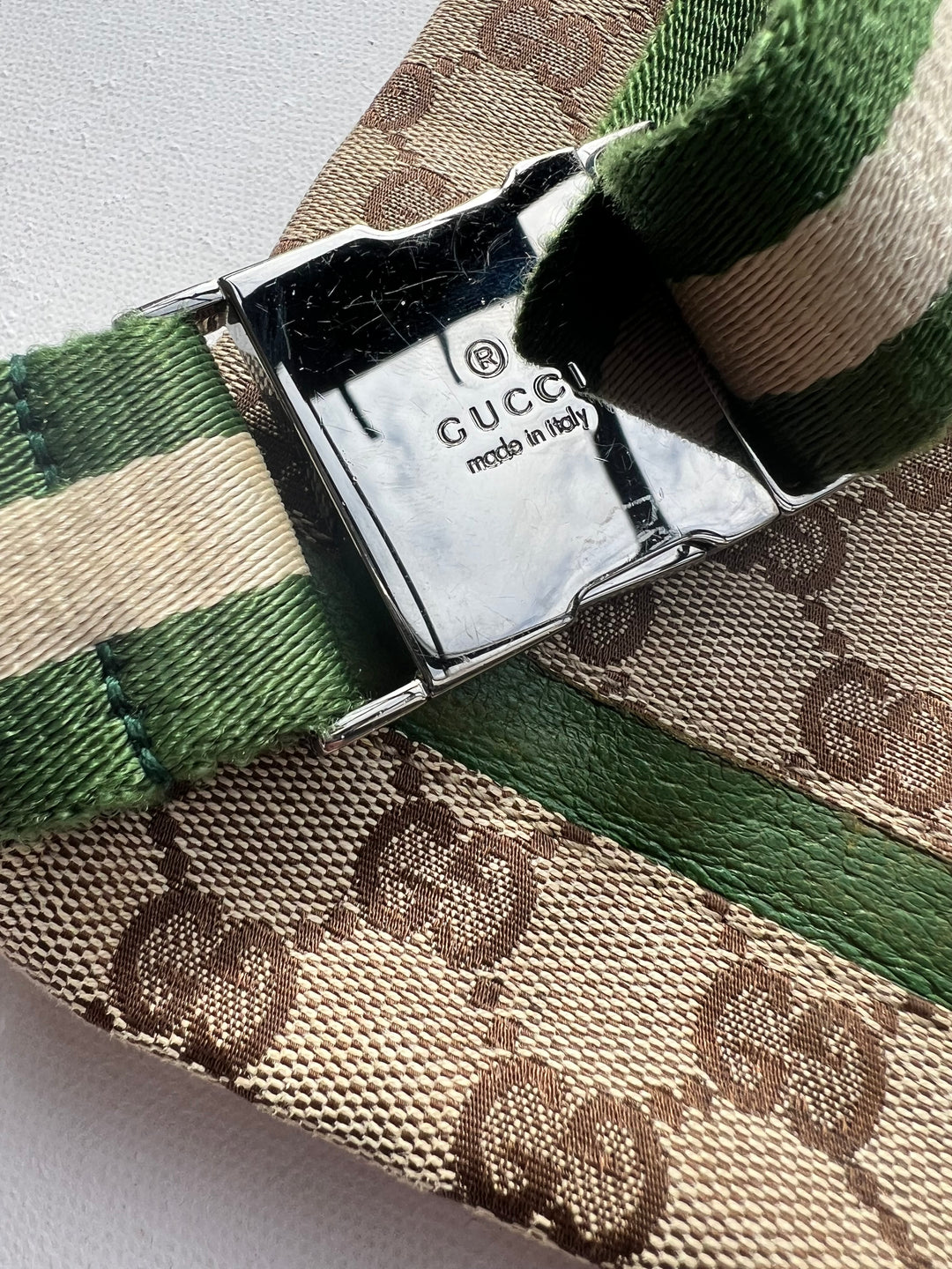 Gucci GG Canvas Green Waist bag