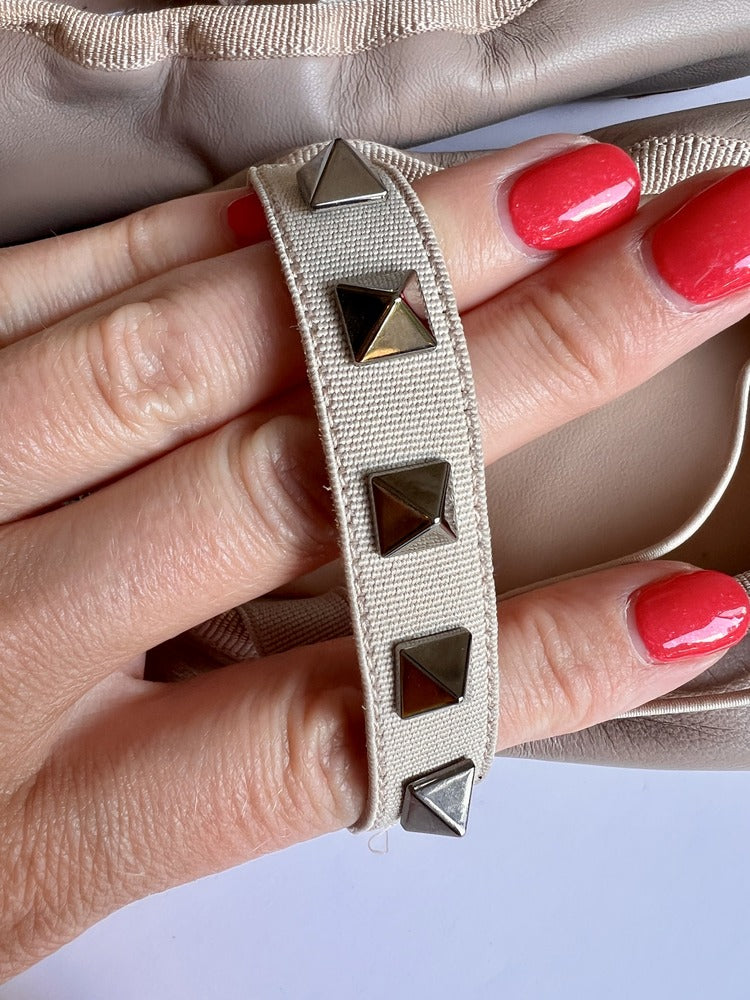 Valentino rockstud bracelet on sale silver