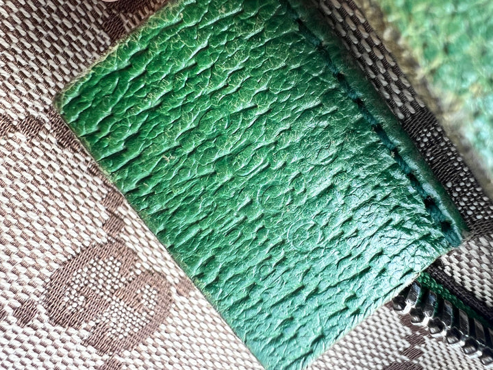 Gucci GG Canvas Green Waist bag