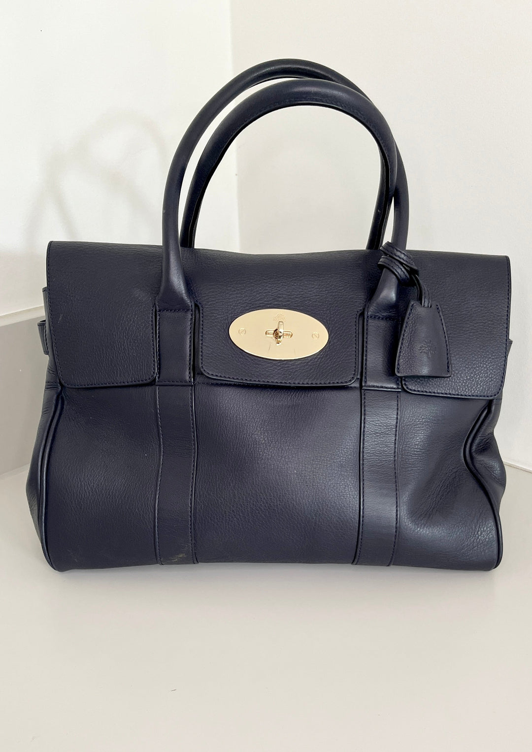 Mulberry Bayswater Navy Blue Leather