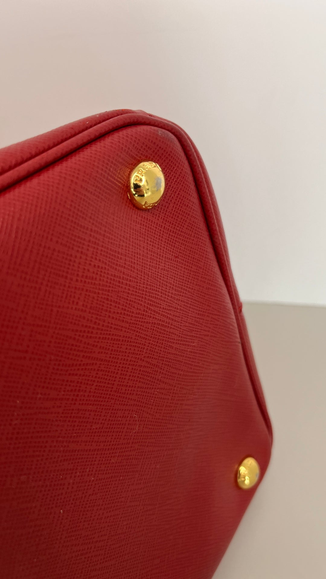 Prada Red Galleria Tote Bag