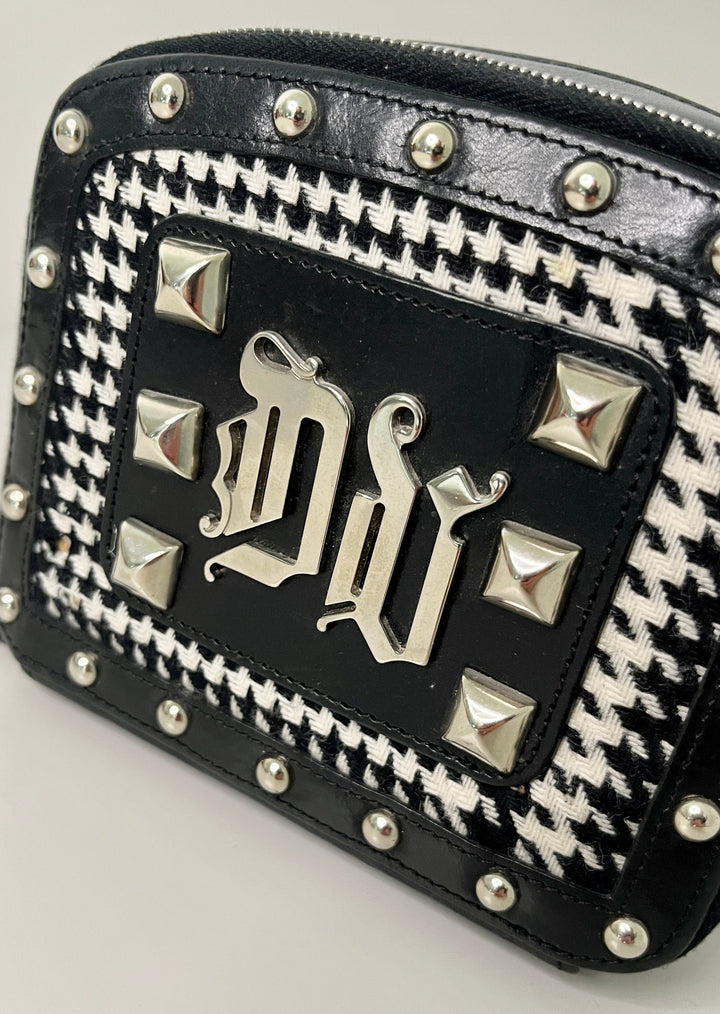 Versace Studded Box Bag with Short Chunky Chain Handle