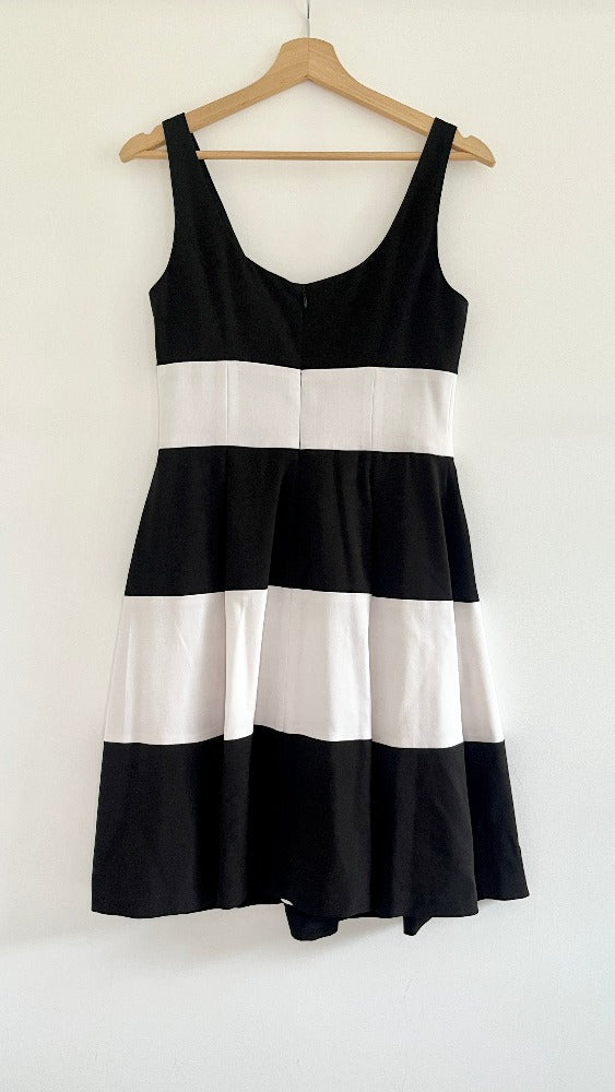 Ralph Lauren black and white stripe dress