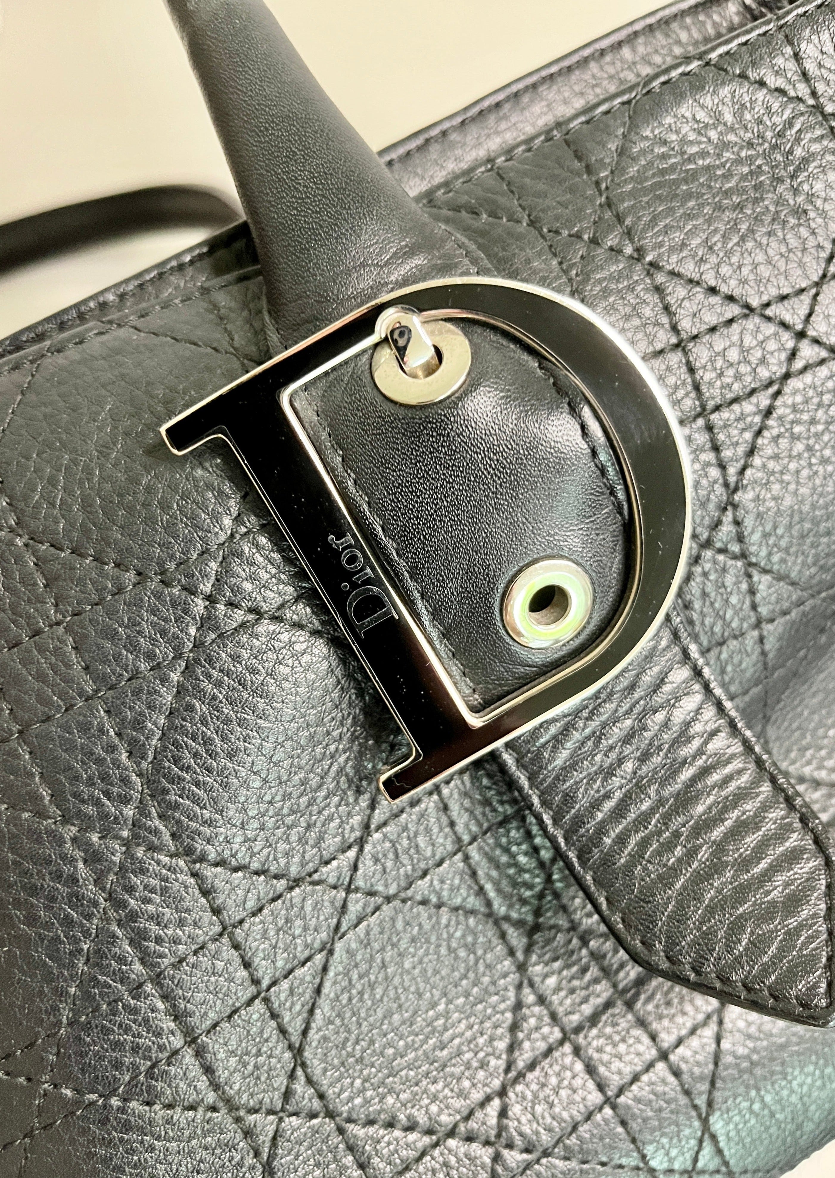 Dior black discount shoulder bag