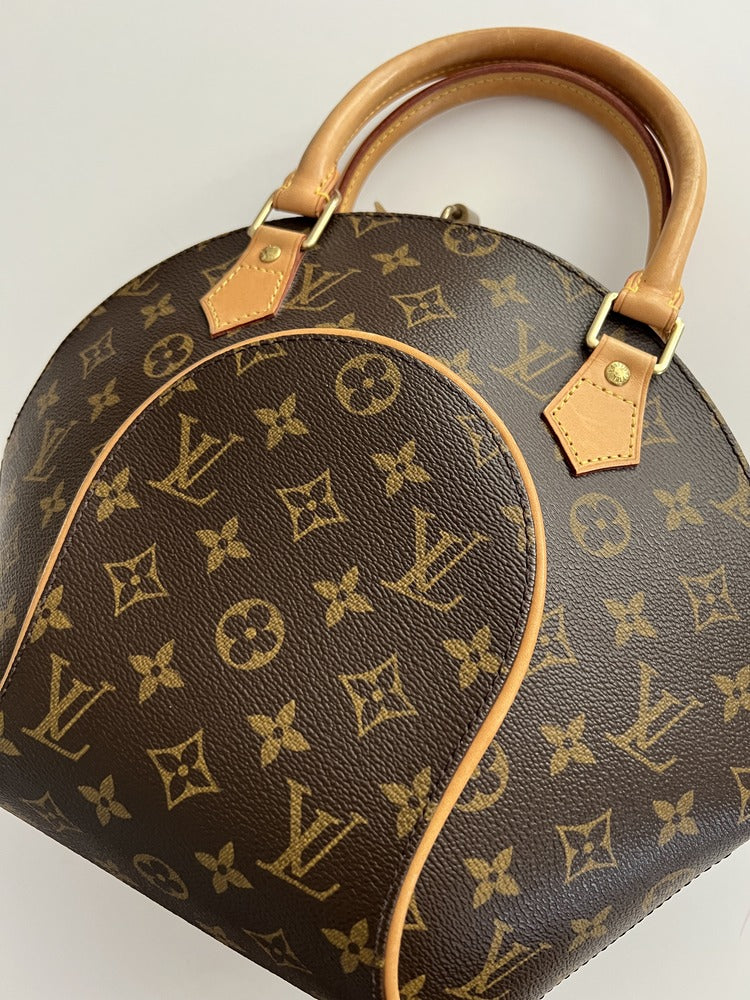 Ellipse leather handbag Louis Vuitton Brown in Leather - 36186076