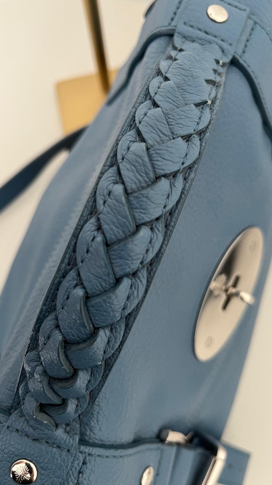 Mulberry Alexa Blue with Silver Tone Hardware