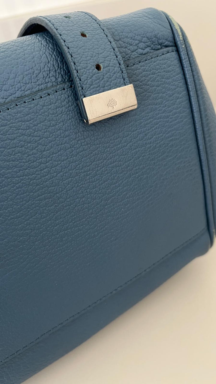 Mulberry Alexa Blue with Silver Tone Hardware