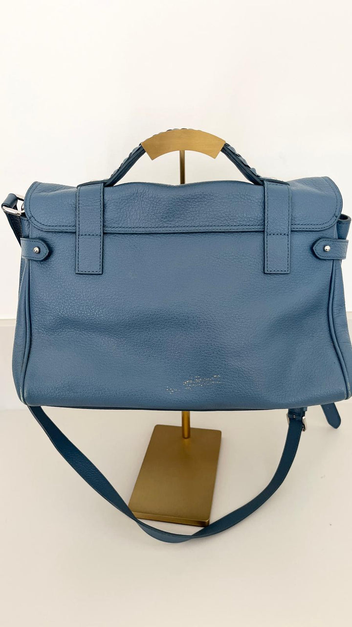 Mulberry Alexa Blue with Silver Tone Hardware