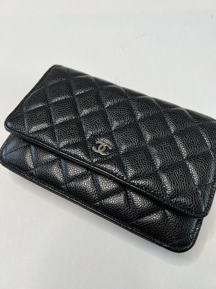 Chanel Wallet on Chain in Black Caviar Leather