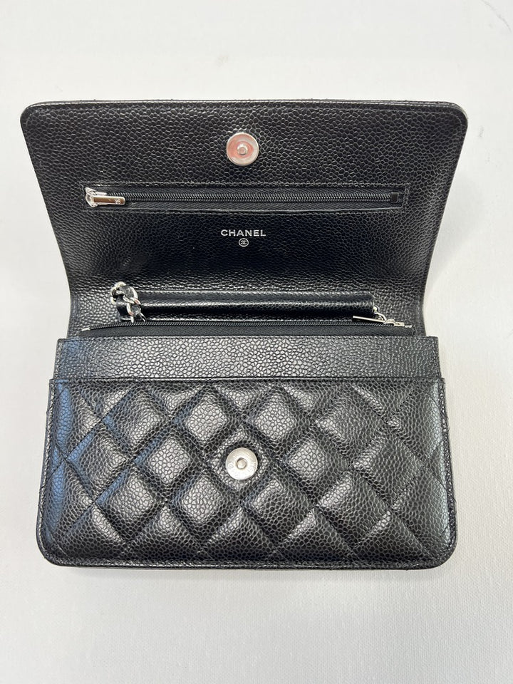 Chanel Wallet on Chain in Black Caviar Leather