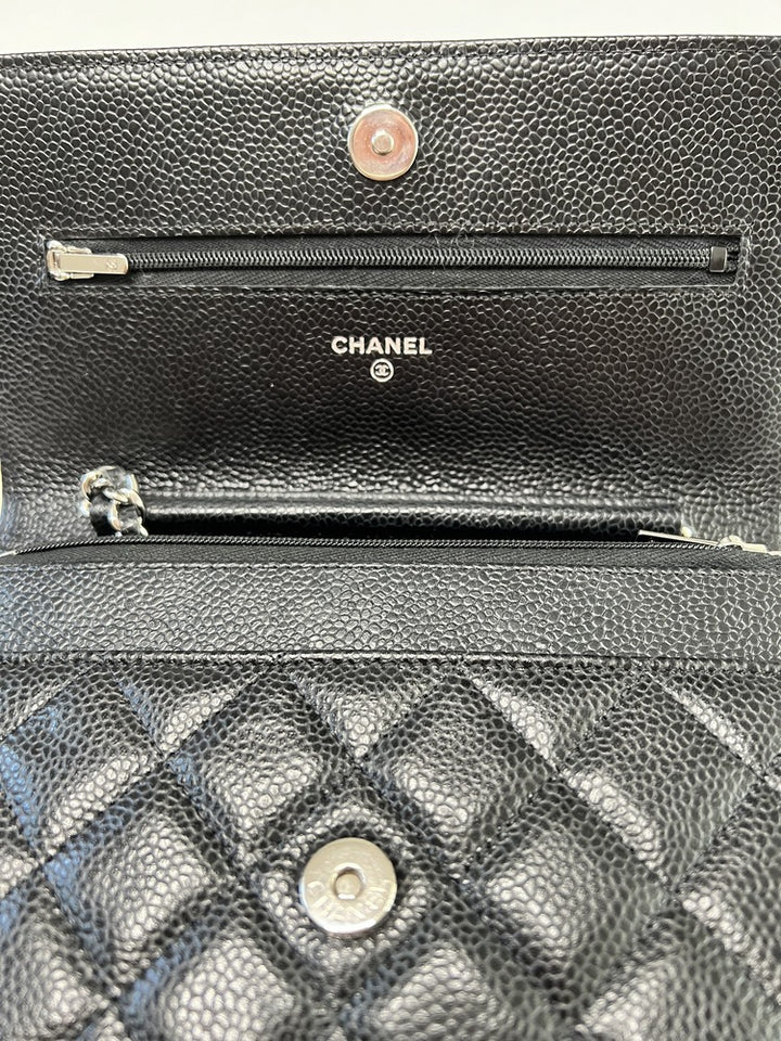 Chanel Wallet on Chain in Black Caviar Leather