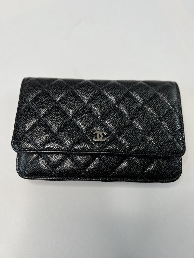 Chanel Wallet on Chain in Black Caviar Leather