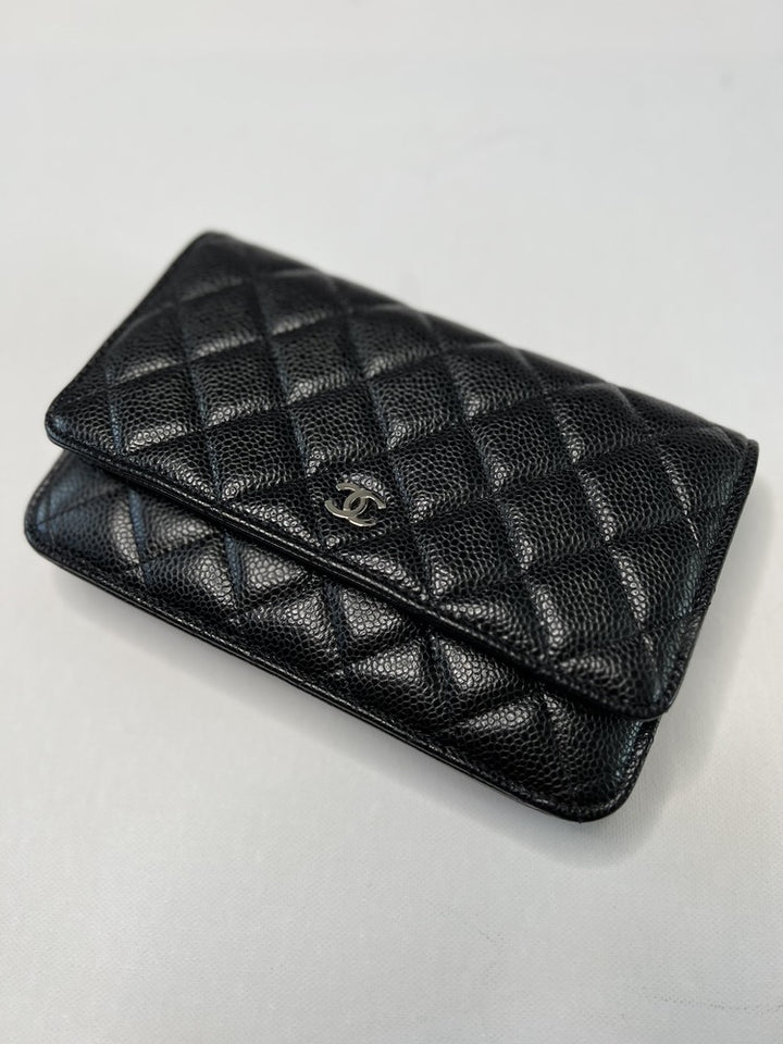 Chanel Wallet on Chain in Black Caviar Leather