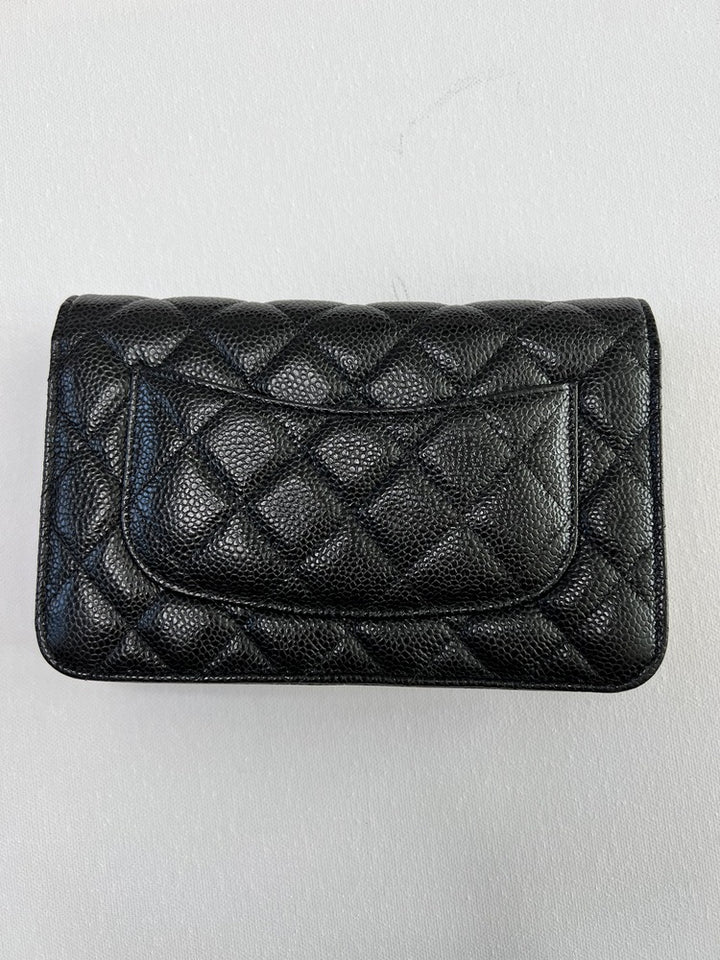 Chanel Wallet on Chain in Black Caviar Leather