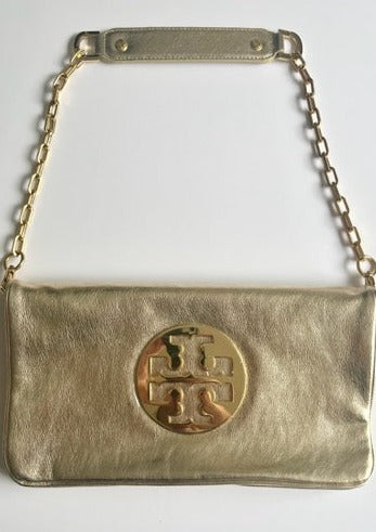 Tory Burch Gold Chain Linked Shoulder Bag