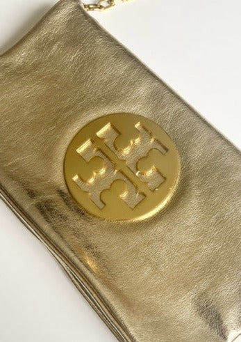 Tory Burch Gold Chain Linked Shoulder Bag