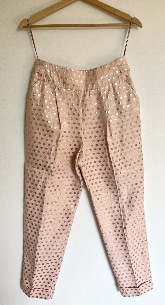 Temperley London Pink and Gold Trousers